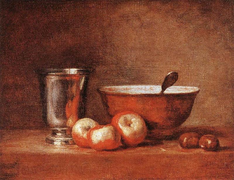 jean-Baptiste-Simeon Chardin The Silver Goblet Spain oil painting art